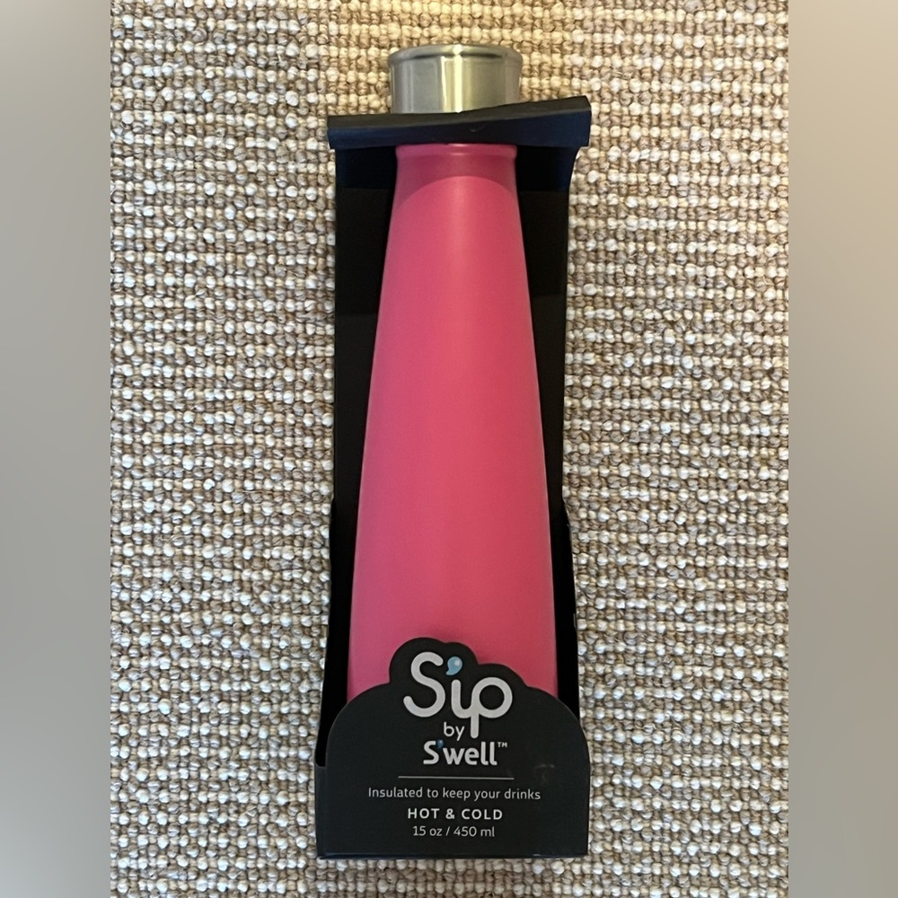 Sip By S’well Stainless Steel 15oz. Bubblegum Pink Insulated Water Bottle